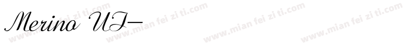 Merino UI字体转换